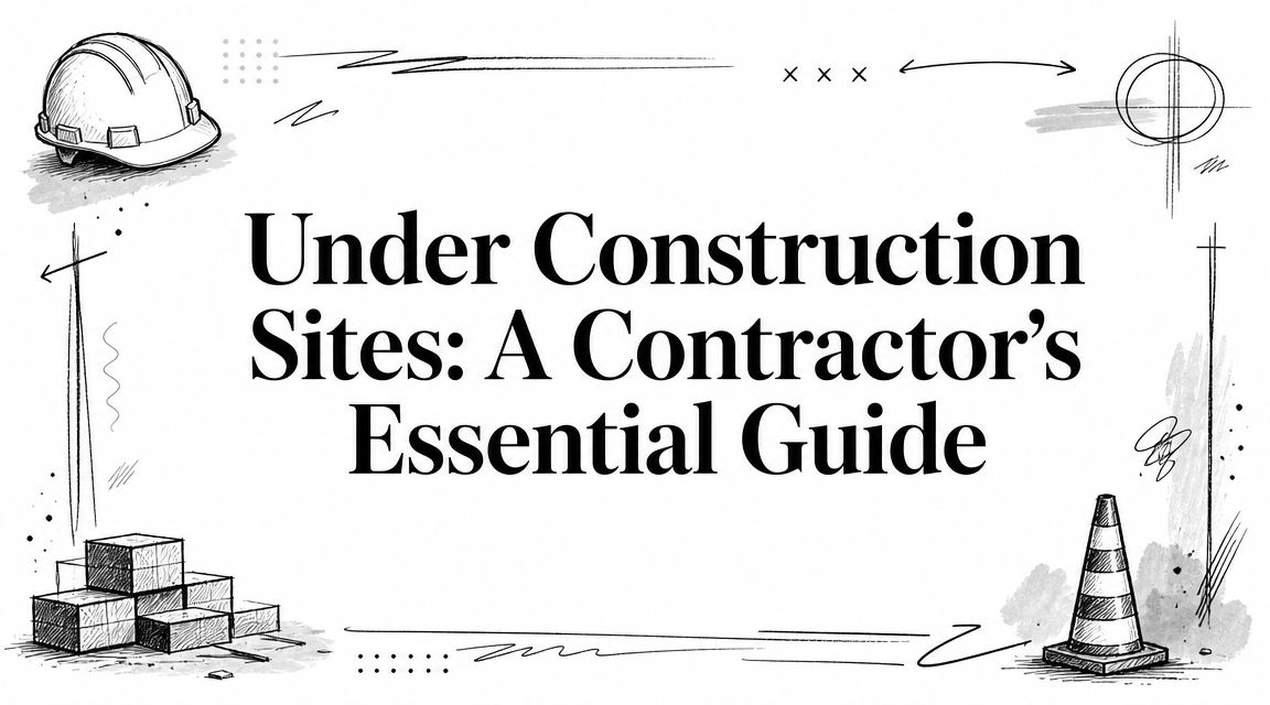 Under Construction Sites: A Contractor's Essential Guide | Blog | Exayard