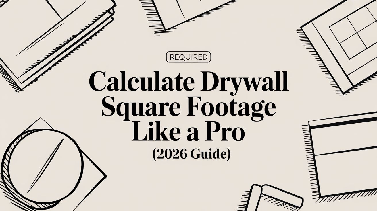 Calculate Drywall Square Footage Like a Pro (2026 Guide) | Blog | Exayard